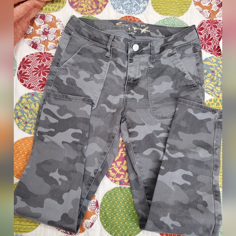 SOLD Gray Fatigue Utility Jeans
